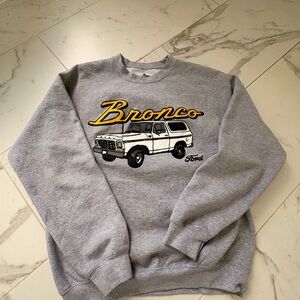 Ford Bronco Gray Crewneck Sweater
